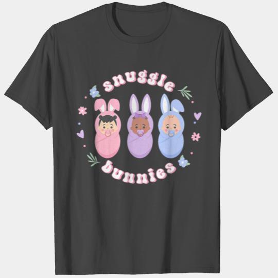 Snuggle Bunnies Easter NICU LD Nurse Life Happy Ea T Shirts