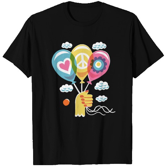 Peace And Love Balloon T Shirts