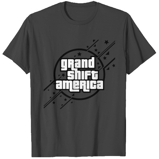Unique Gta Parody Grand Shift America T Shirts