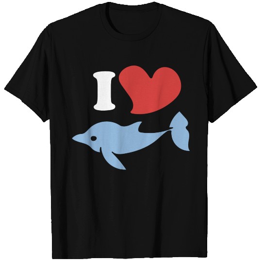 I love dolphins 1 T Shirts