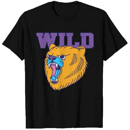 The fierce wild bear old school style T Shirts