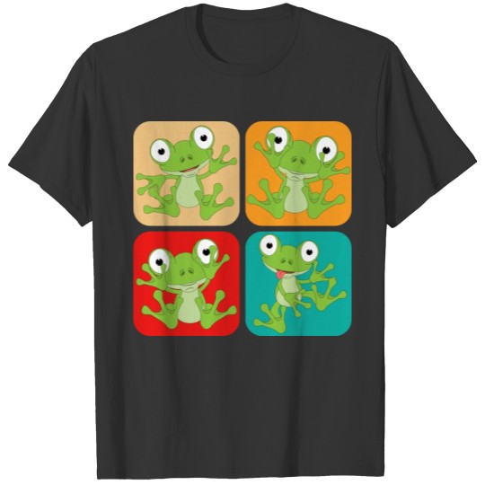 Retro Frogs I Kids I Toad I Toddler Frog 1 T Shirts