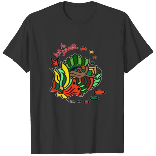 Jungle Forest Flat Abstract Illustration Art T Shirts