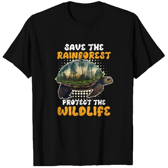 Save the Rain Forest Wildlife protected species T Shirts