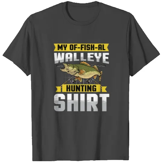 My Lucky Walleye Fishing T Shirts