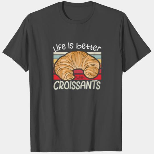 Croissant French Food french cuisine baker baking T Shirts