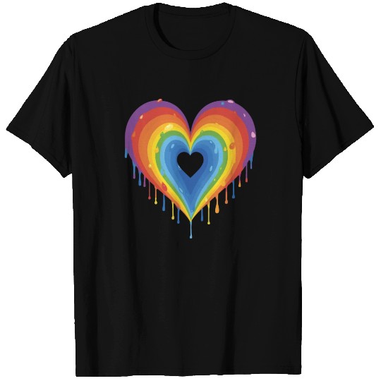 Embrace LGBT Pride: Rainbow Heart, Gay, Lesbian, T Shirts