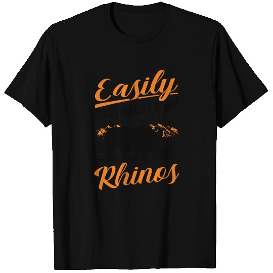 Easily Distracted By Rhinos Rhino T Shirts