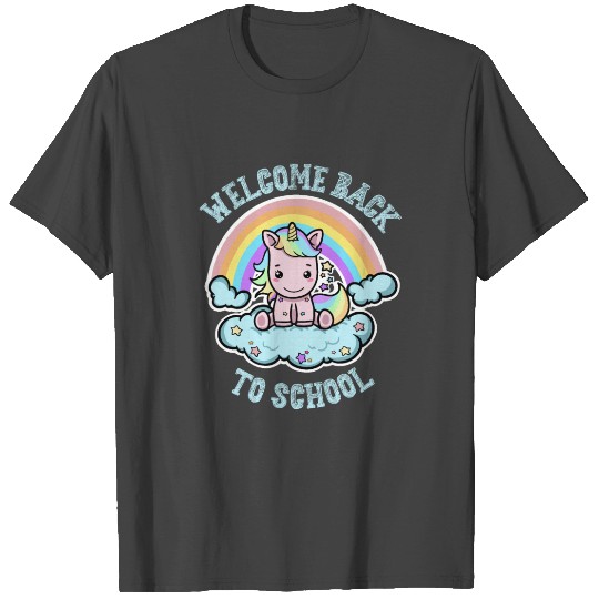 Welcome Back to School Cute Kawaii Unicorn T Shirts