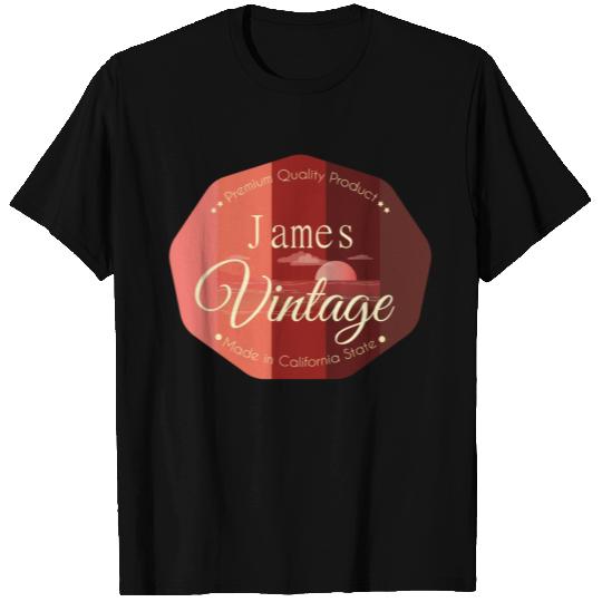 James First Name Vintage T Shirts