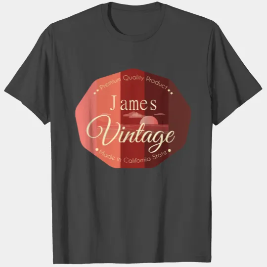 James First Name Vintage T Shirts