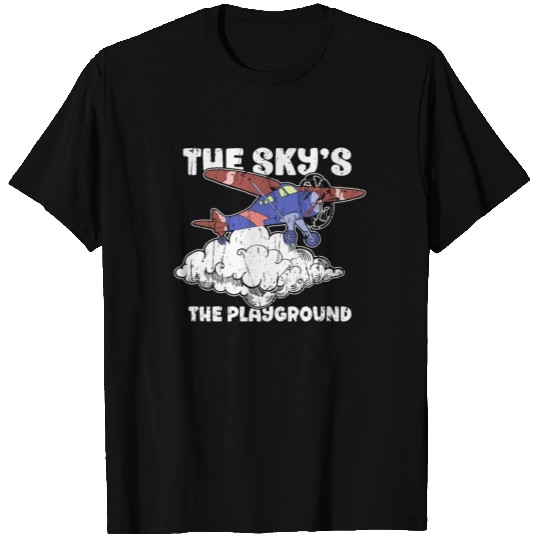 The sky's the playground - Airplane T Shirts