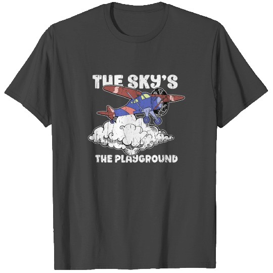 The sky's the playground - Airplane T Shirts