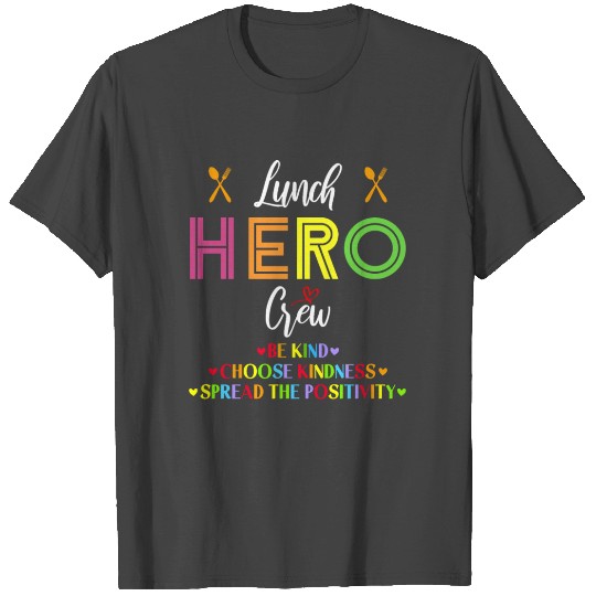School Lunch Hero Squad Funny Cafeteria Workers T Shirts