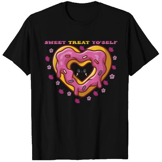 Heart-shaped Sweetness: A Cute Doughnut Design T Shirts