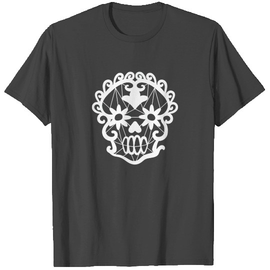 Floral Skull T Shirts