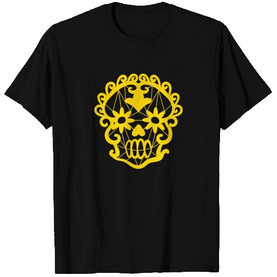 Floral Skull T Shirts