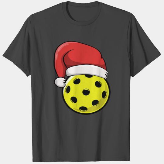 Funny Christmas Pickleball With Paddles T Shirts