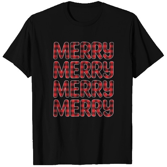 Merry Christmas Typography Joyful Xmas T Shirts