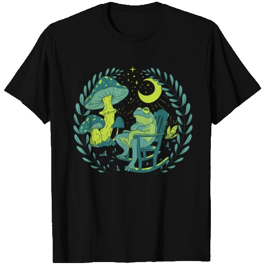 Goblincore Aesthetic Cottagecore Frog Waiting For T Shirts