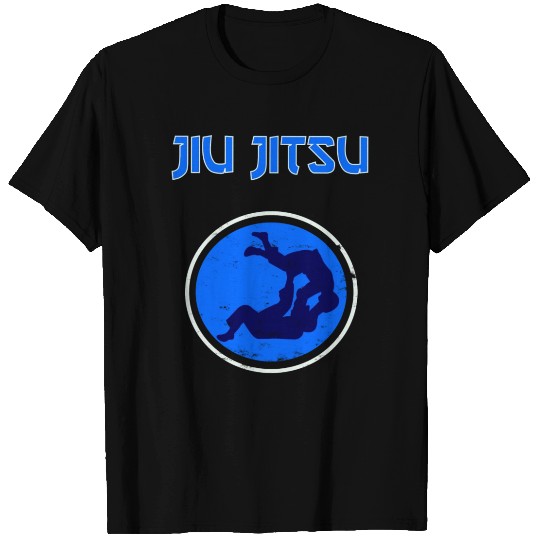 Jiu Jitsu Jiu Jitsu Bjj Mma Blue Dot T Shirts
