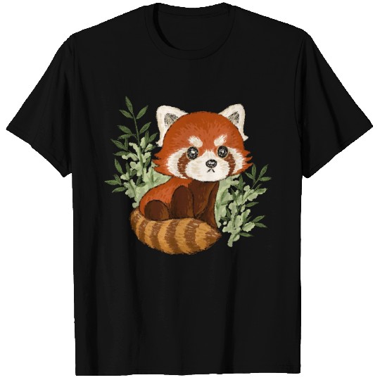 Red Panda In Nature T Shirts
