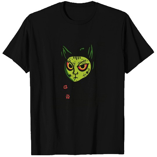 Unexpected Ugly Ghost Woman Cat T Shirts