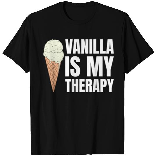 Vanilla Is My Therapy Ice Cream Iceman T Shirts