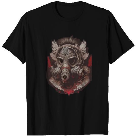 Aztec Tribal Gas Mask T Shirts