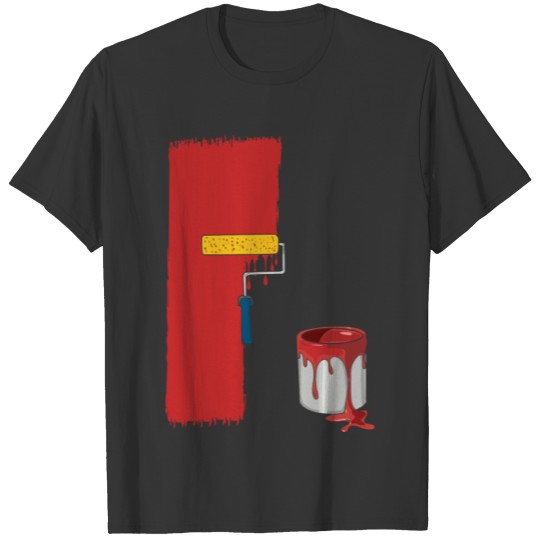 Facade Painting Red Wall Art Painter T Shirts