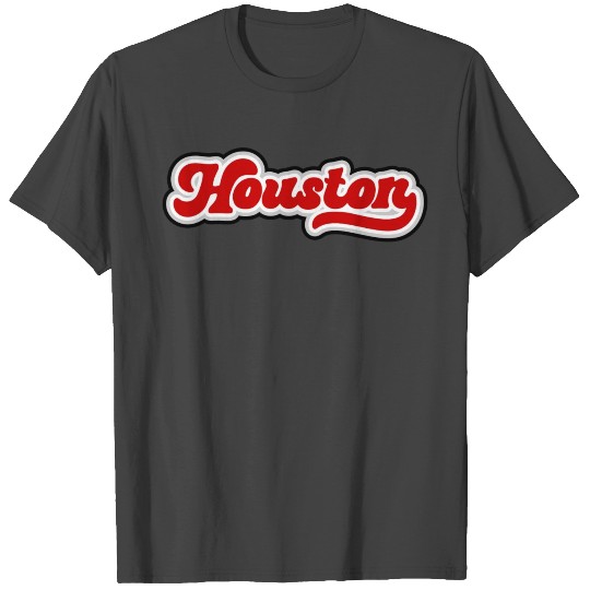 Retro Houston Script T Shirts