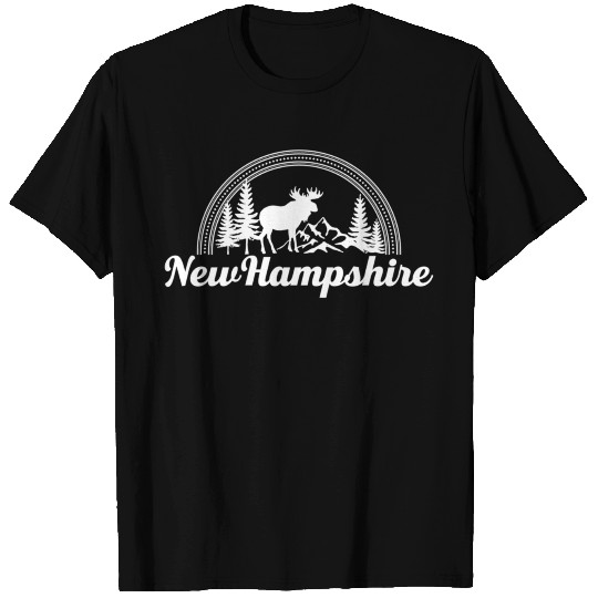 Retro Style Moose and Mountains New T Shirts