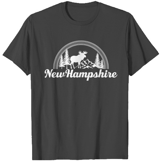 Retro Style Moose and Mountains New T Shirts