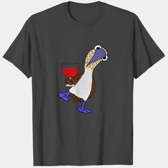 Smilels Blue-Footed Booby Wine T Shirts