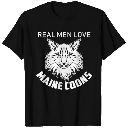 Real Men Love Maine Coons Gift For Cat Lover T Shirts