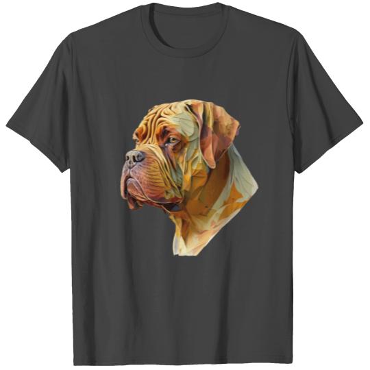 Abstract AI-Generated Dogue de Bordeaux T Shirts