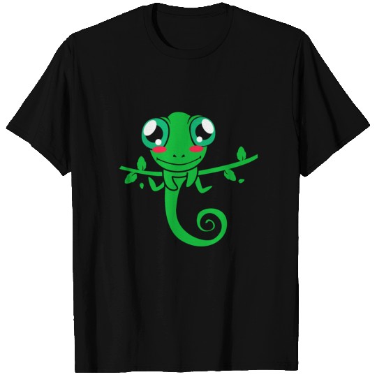 Chameleon Reptile Iguana Pet Lizard Green Lizard T Shirts