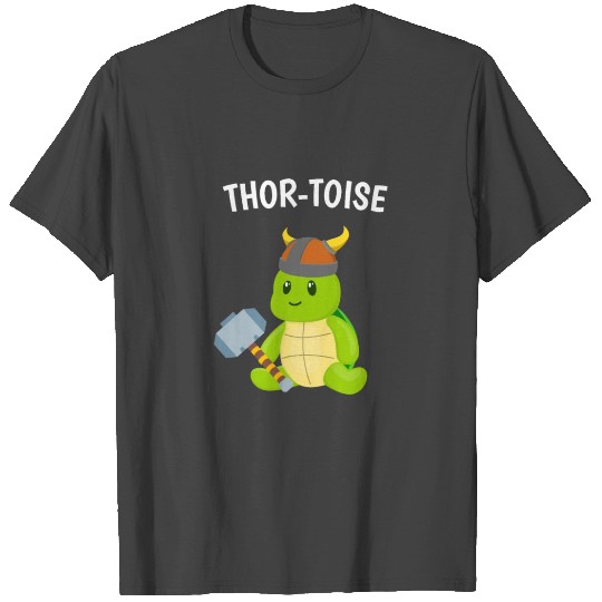 Cute Thor-Toise Funny Kids Viking Turtle T Shirts
