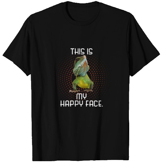 Funny Bearded Dragon Face Reptile Owner T Shirts