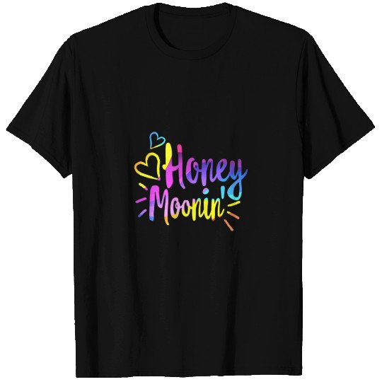 Honeymoonin T Shirts Newlywed T Shirts Wifey Hubby