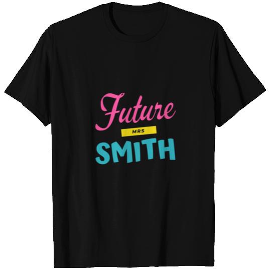 Future mrs smith Leopard Just Married T Shirts