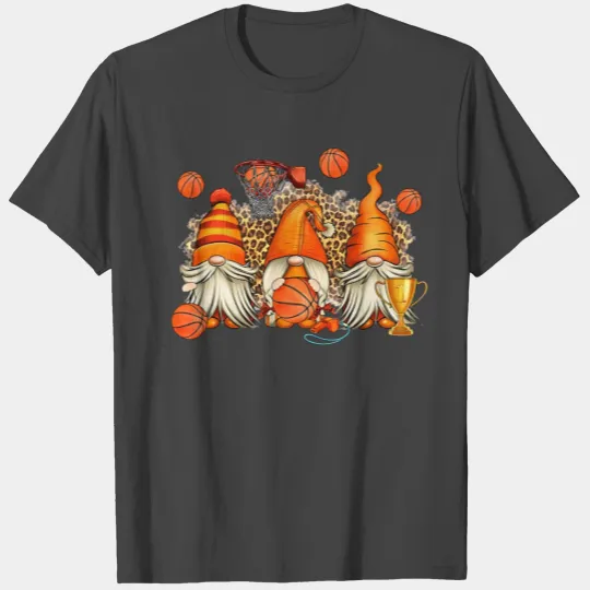 Gnomes Basketball Baller Leopard Men Women Kids T Shirts