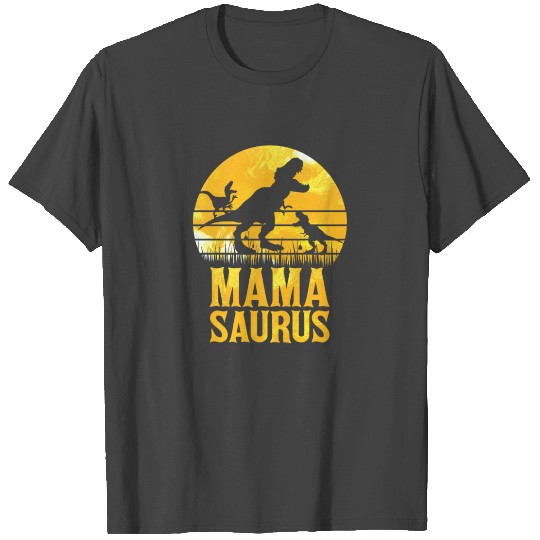Mamasaurus Mother's Day Mom Dinosaur Mom Saurus T Shirts