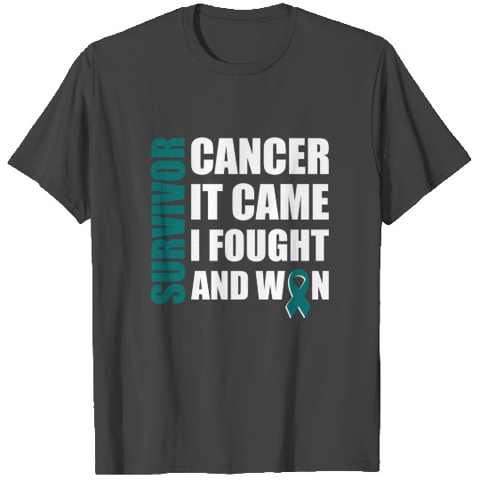 Ovarian Cancer Fight Cancer Ribbon T Shirts