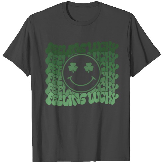 Feeling Lucky Saint Paddys Irish Smiling Icon Sham T Shirts