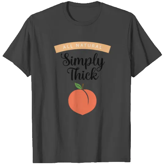 Simply Thick Peach Body Positivity T Shirts