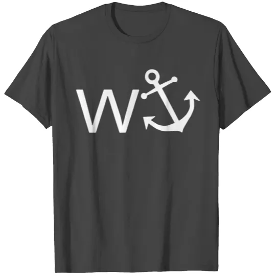 W Anchor Wanker Jerk Slang T Shirts