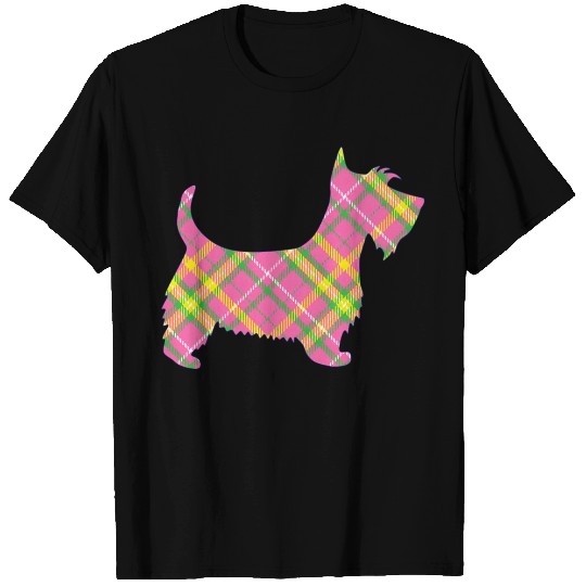 Spring Tartan Scottie Inspirational Dog T Shirts