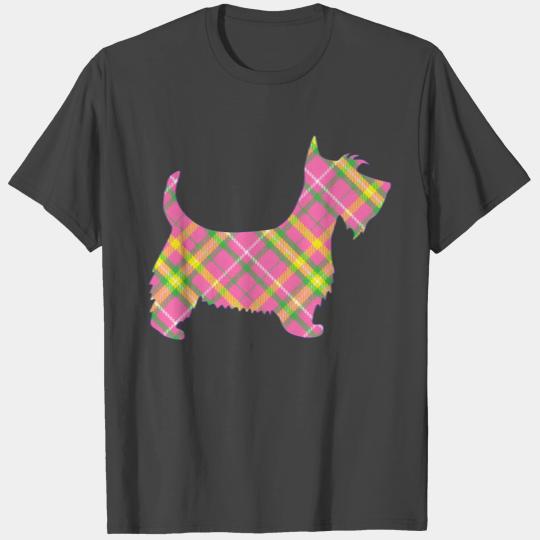 Spring Tartan Scottie Inspirational Dog T Shirts