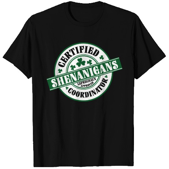 Shenanigans Coordinator Shamrock St Patrick'S Day T Shirts
